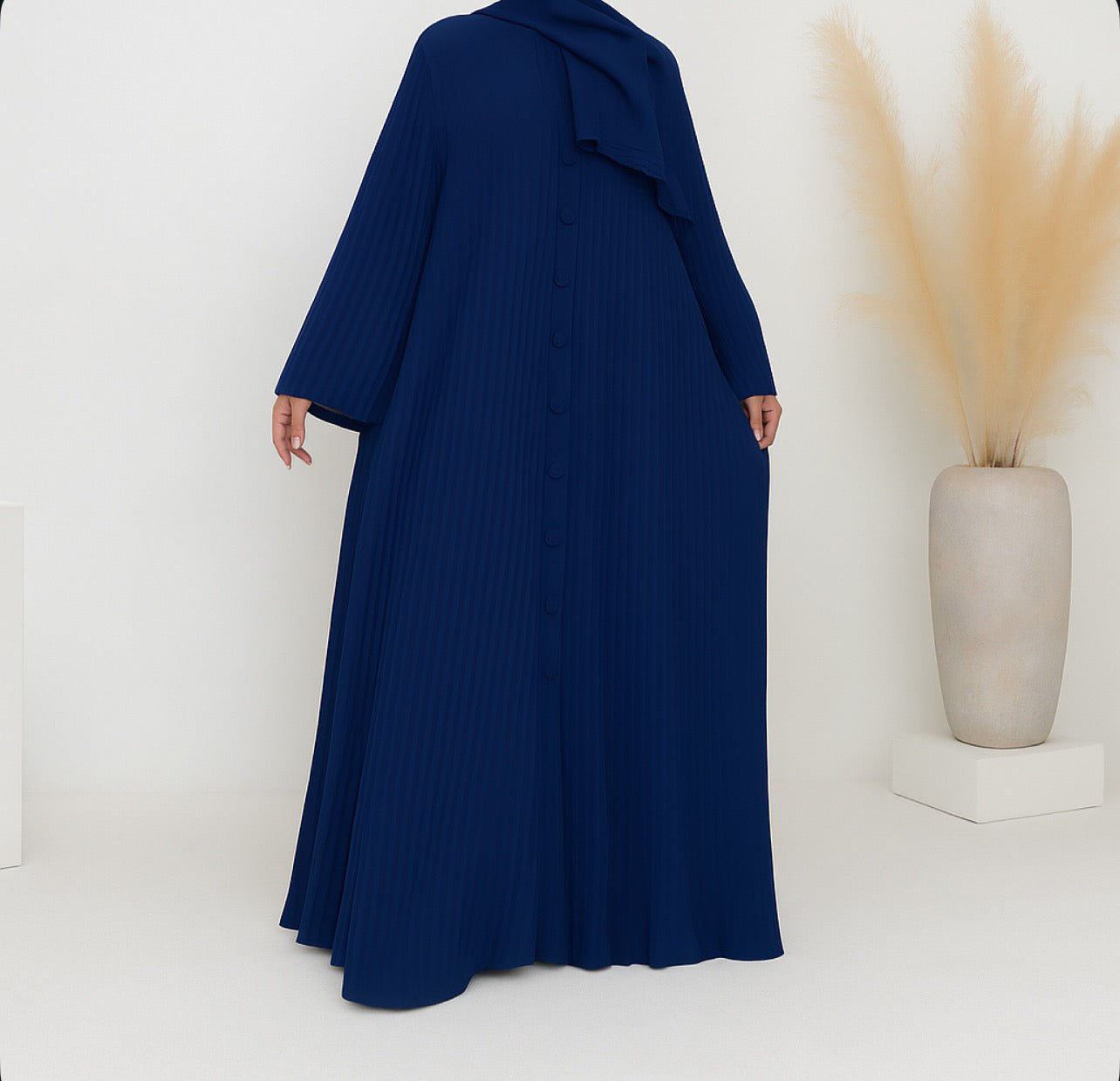 Jannah Pleated Closed Abaya - 5 Colours