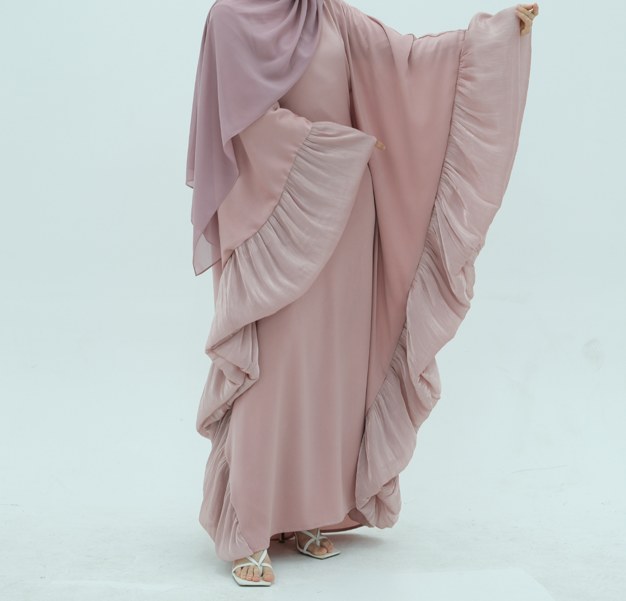 Elisa Frill Kaftan Abaya - 4 Colours