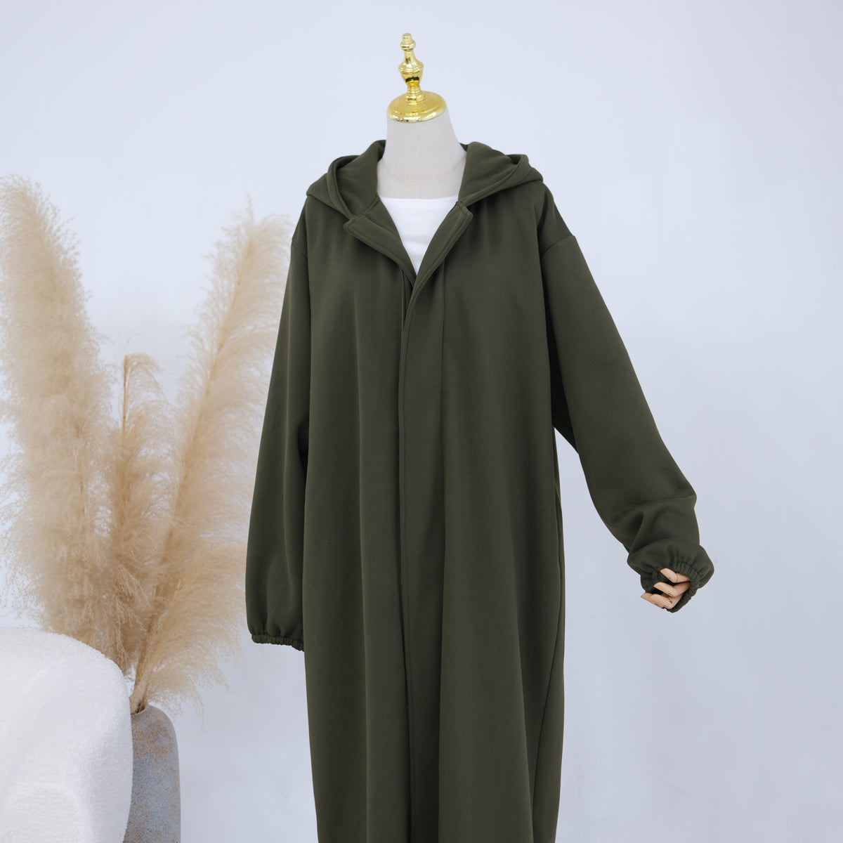 Hooded Abaya Coat