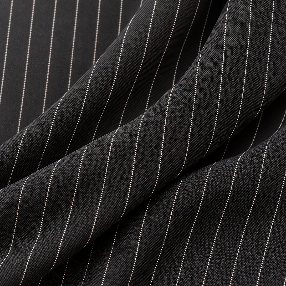 Cotton Blend Pinstripe Abaya
