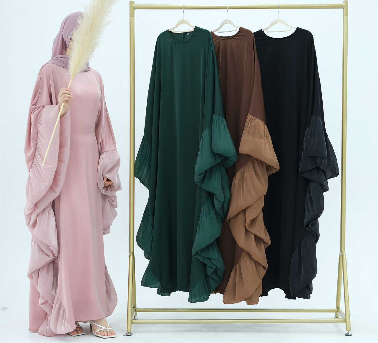 Elisa Frill Abaya - 4 Colours