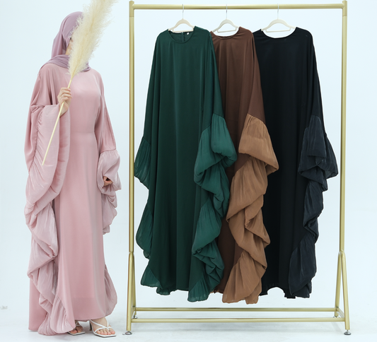 Elisa Frill Kaftan Abaya - 4 Colours