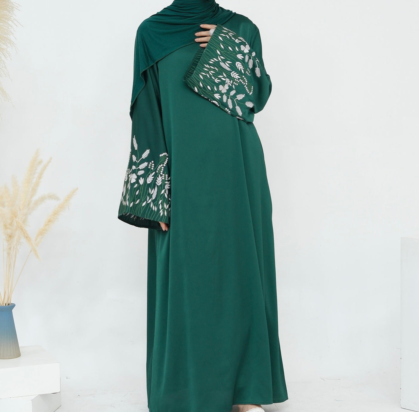 Samreen Embroidered Abaya - 3 Colours