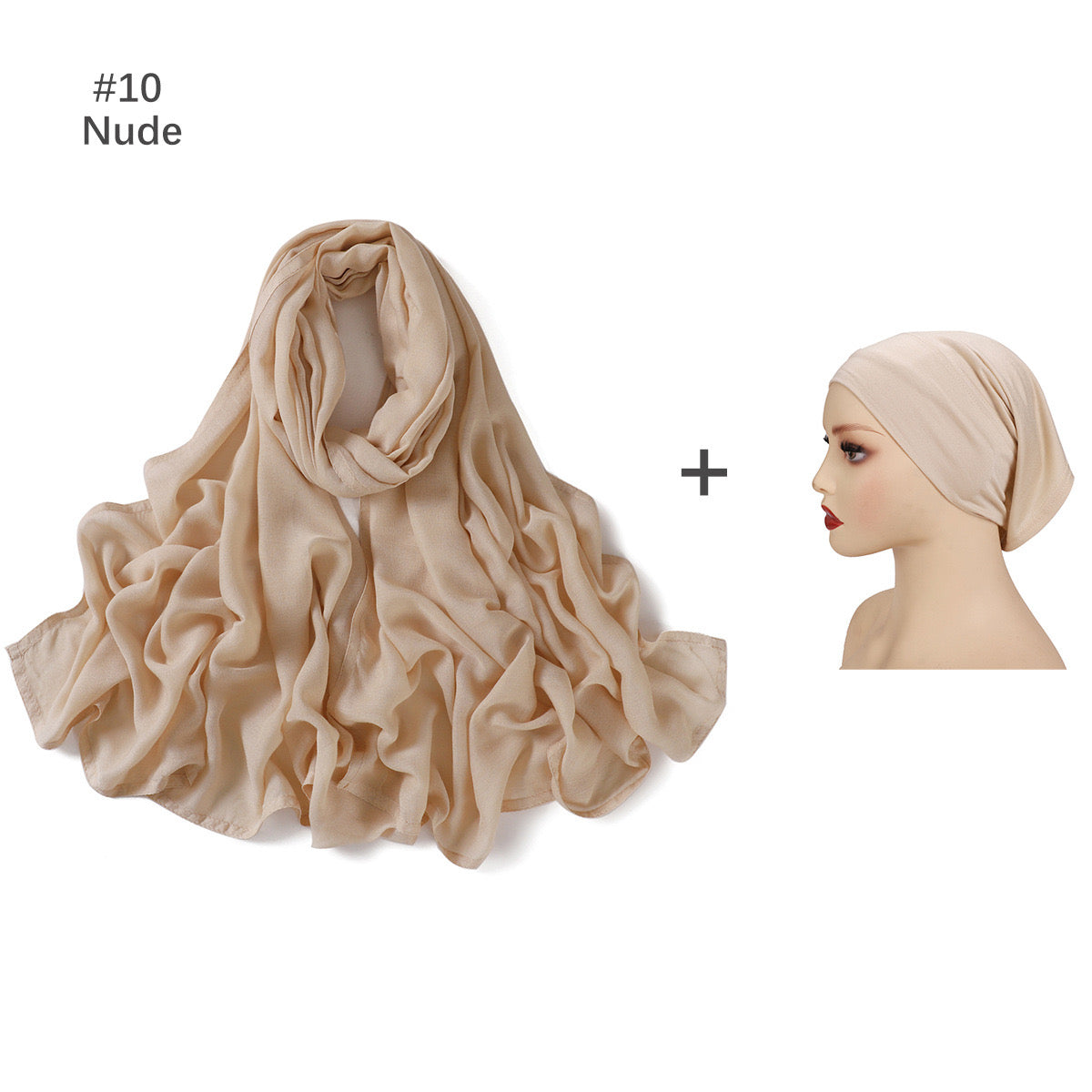 Premium Modal Hijab with Undercap - 8 Colours