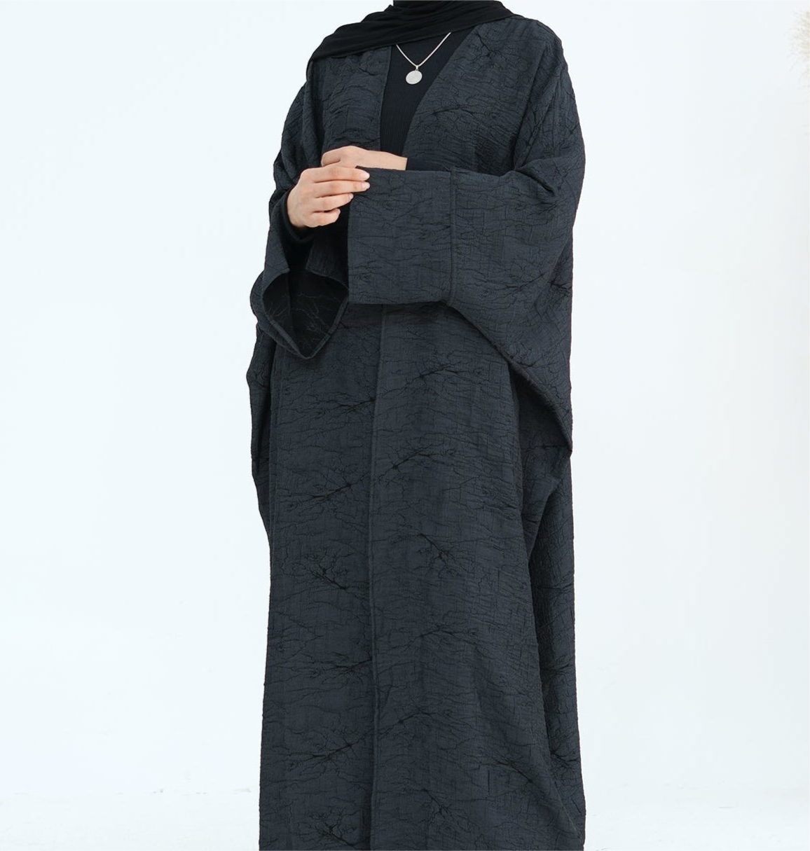 Laila Textured Reversible Abaya - 2 Colours