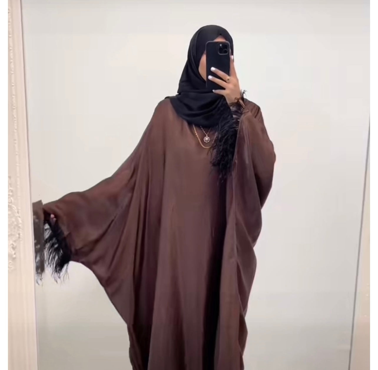 Shimmer Feather Butterfly Abaya - 4 Colours