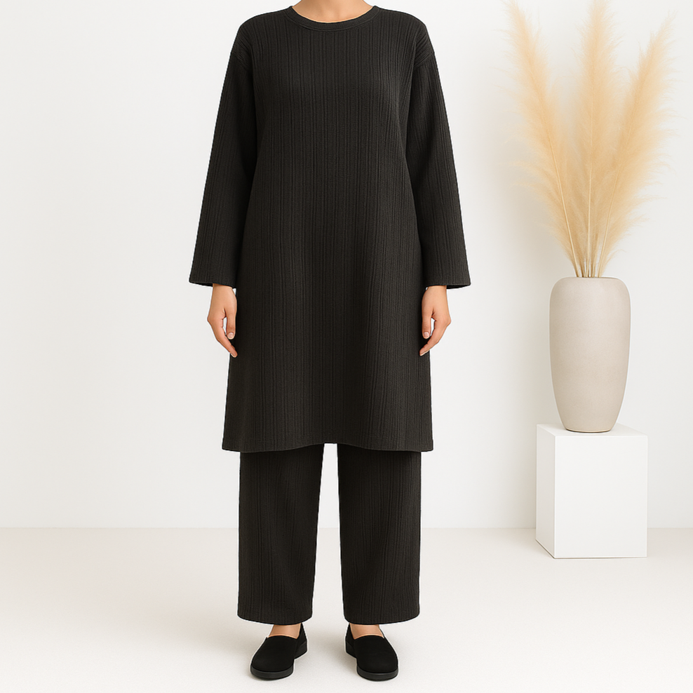 Long Ribbed Co-ord - 3 Colours