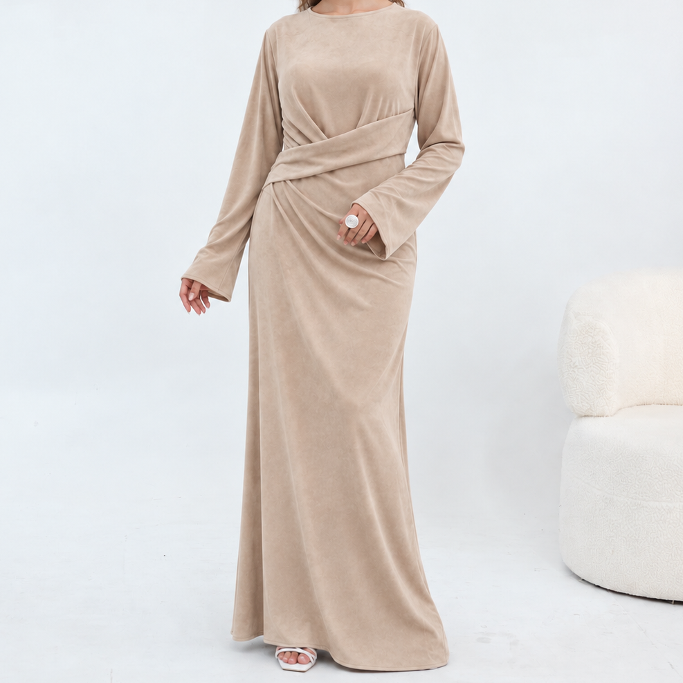 Suede Maxi Dress