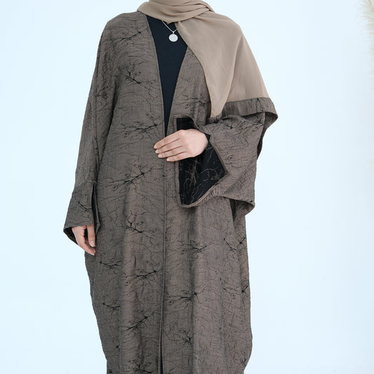 Laila Textured Reversible Abaya - 2 Colours