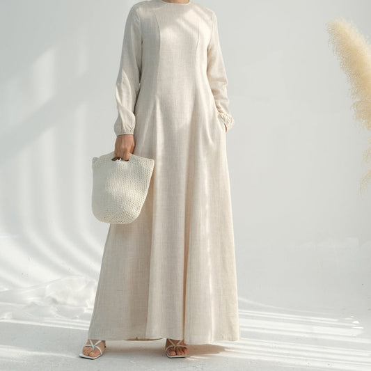 Hana Cotton Abaya Dress - 2 Colours