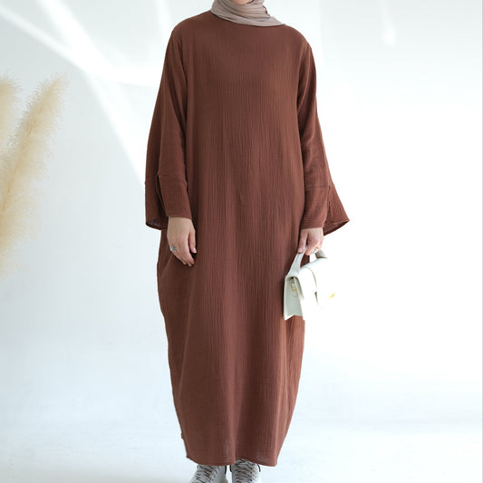 Maha Cotton Closed Abaya - 3 Colours