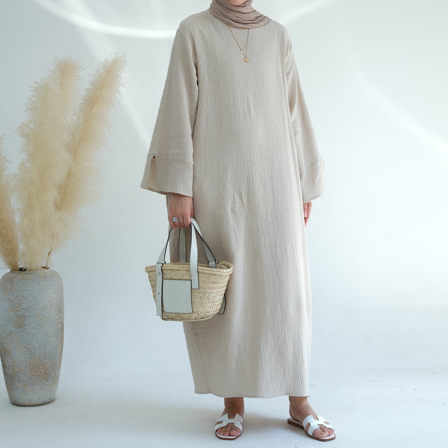 Maha Cotton Closed Abaya - 3 Colours