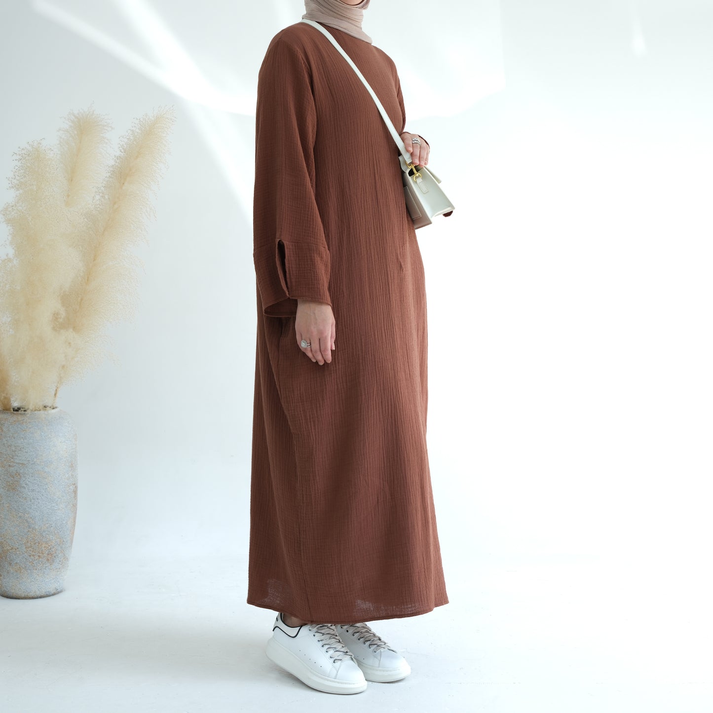 Maha Cotton Closed Abaya - 3 Colours