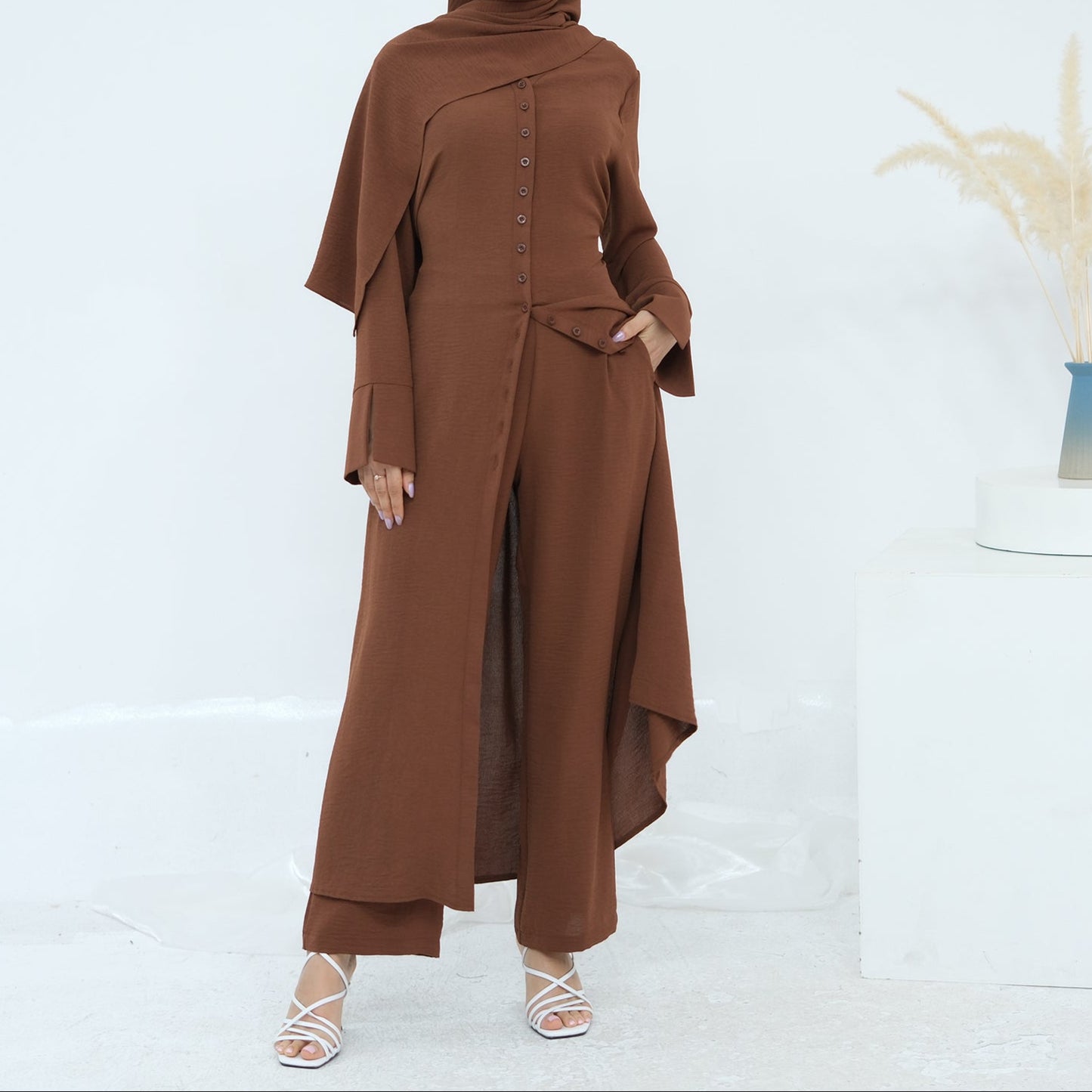 Abaya Co-ord Set - 5 Colours