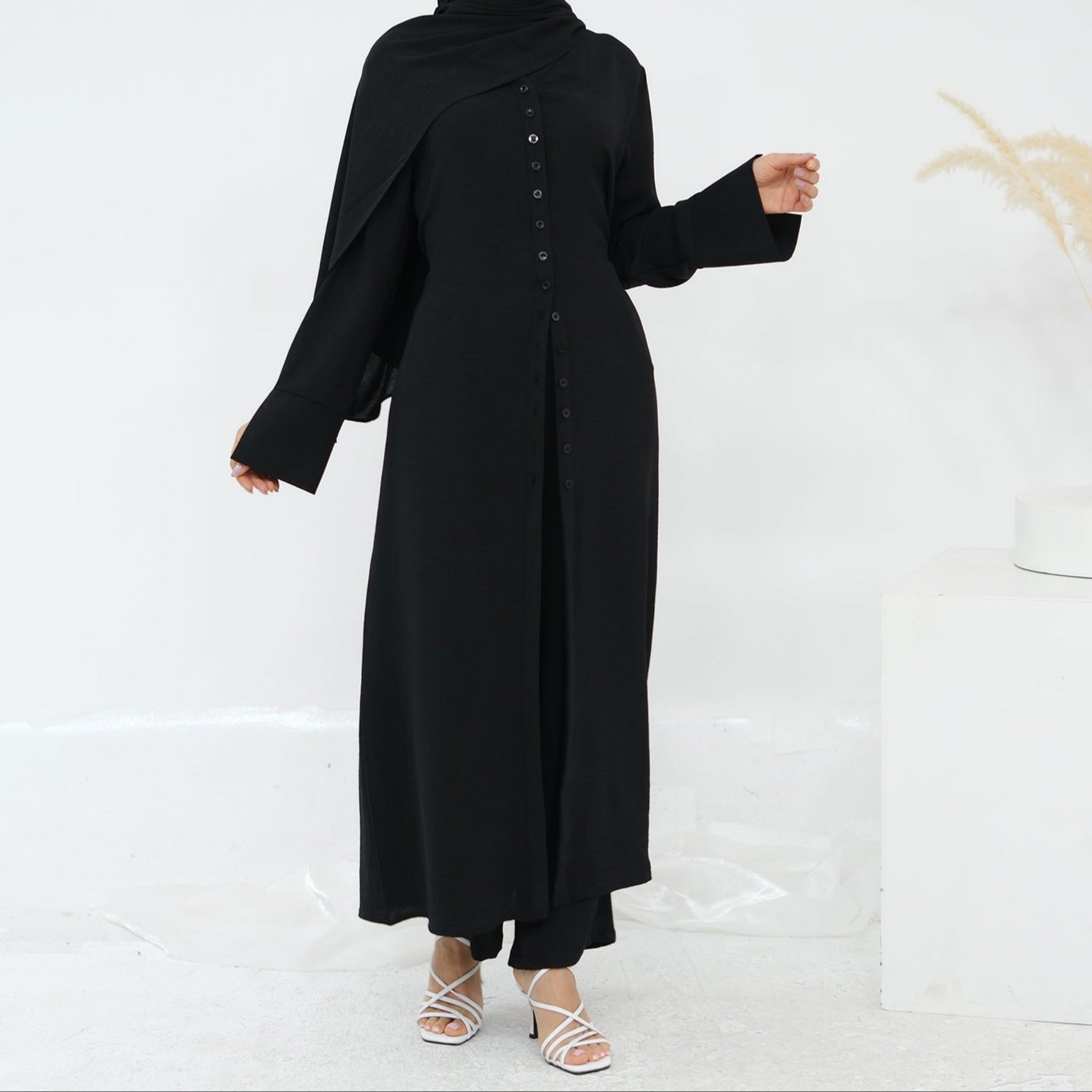 Abaya Co-ord Set - 5 Colours