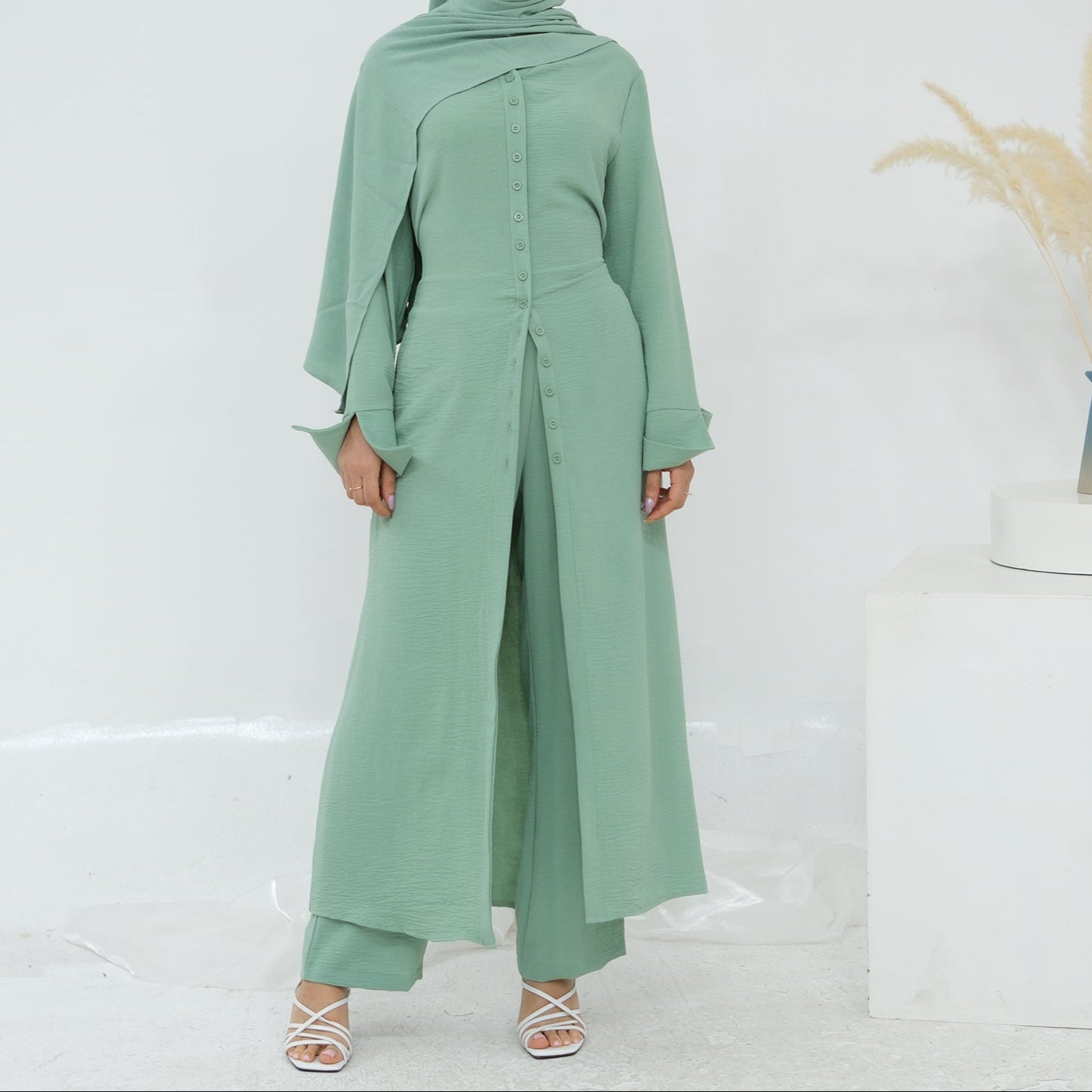 Abaya Co-ord Set - 5 Colours
