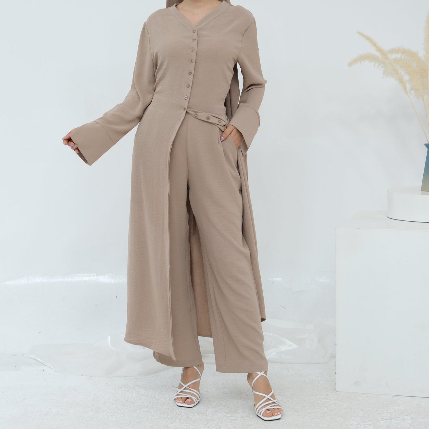 Abaya Co-ord Set - 5 Colours