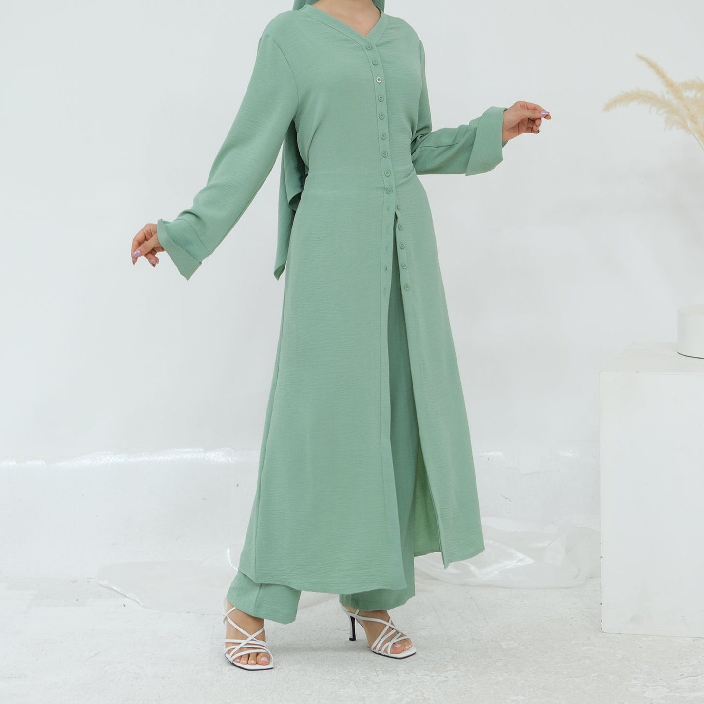 Abaya Co-ord Set - 5 Colours
