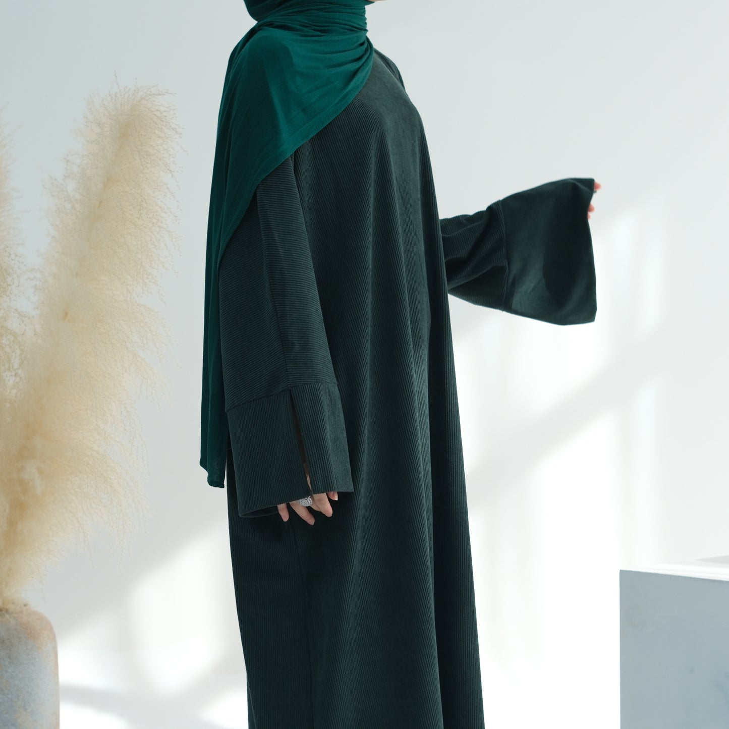 Corduroy Closed Abaya - 4 Colours