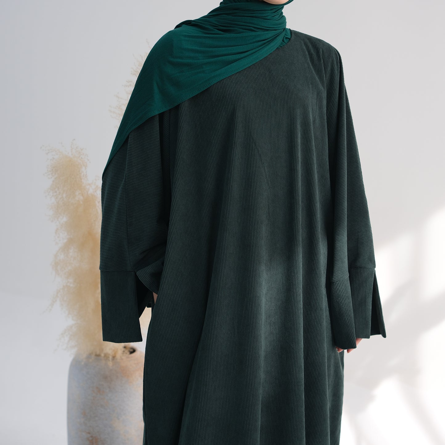 Corduroy Closed Abaya - 4 Colours