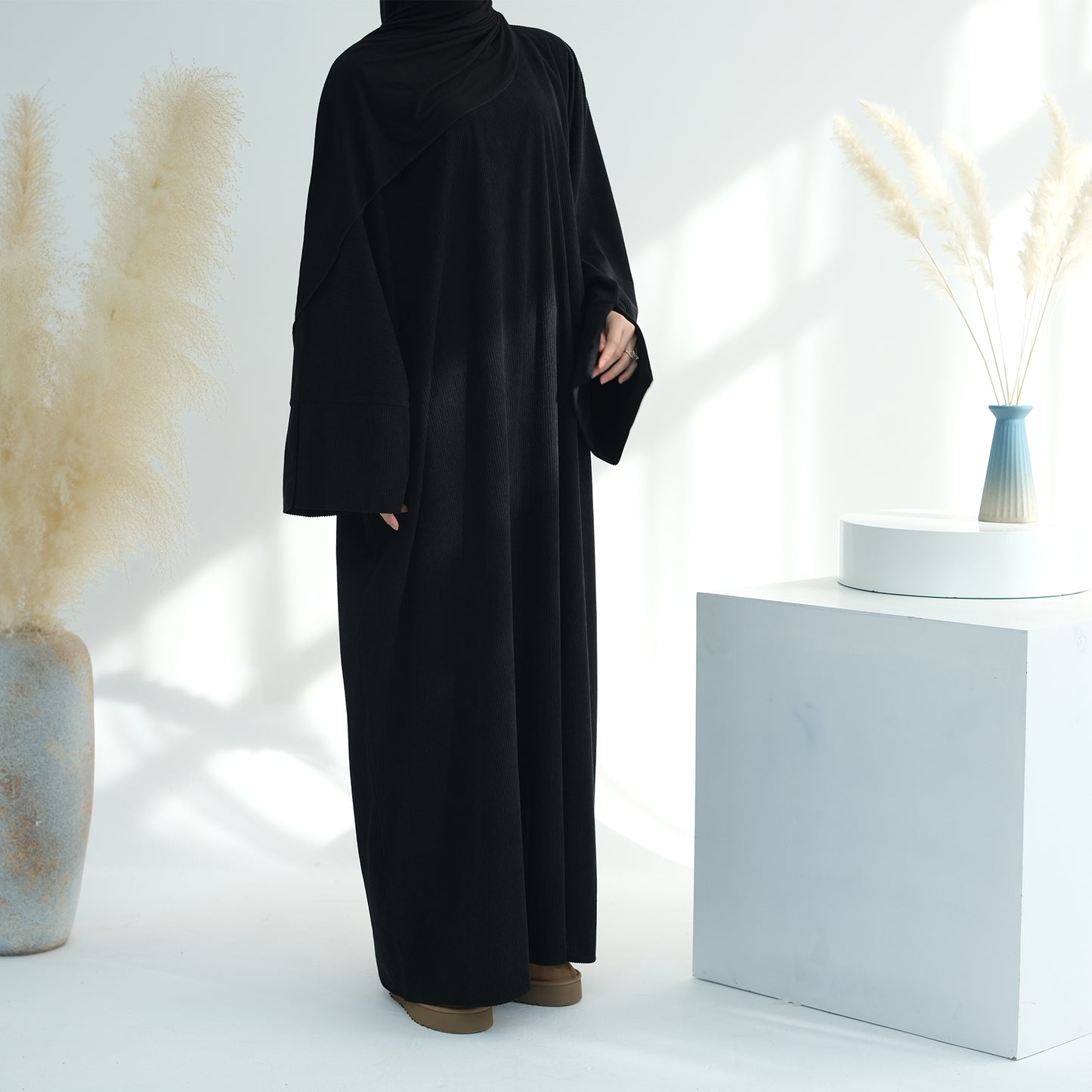 Corduroy Closed Abaya - 4 Colours