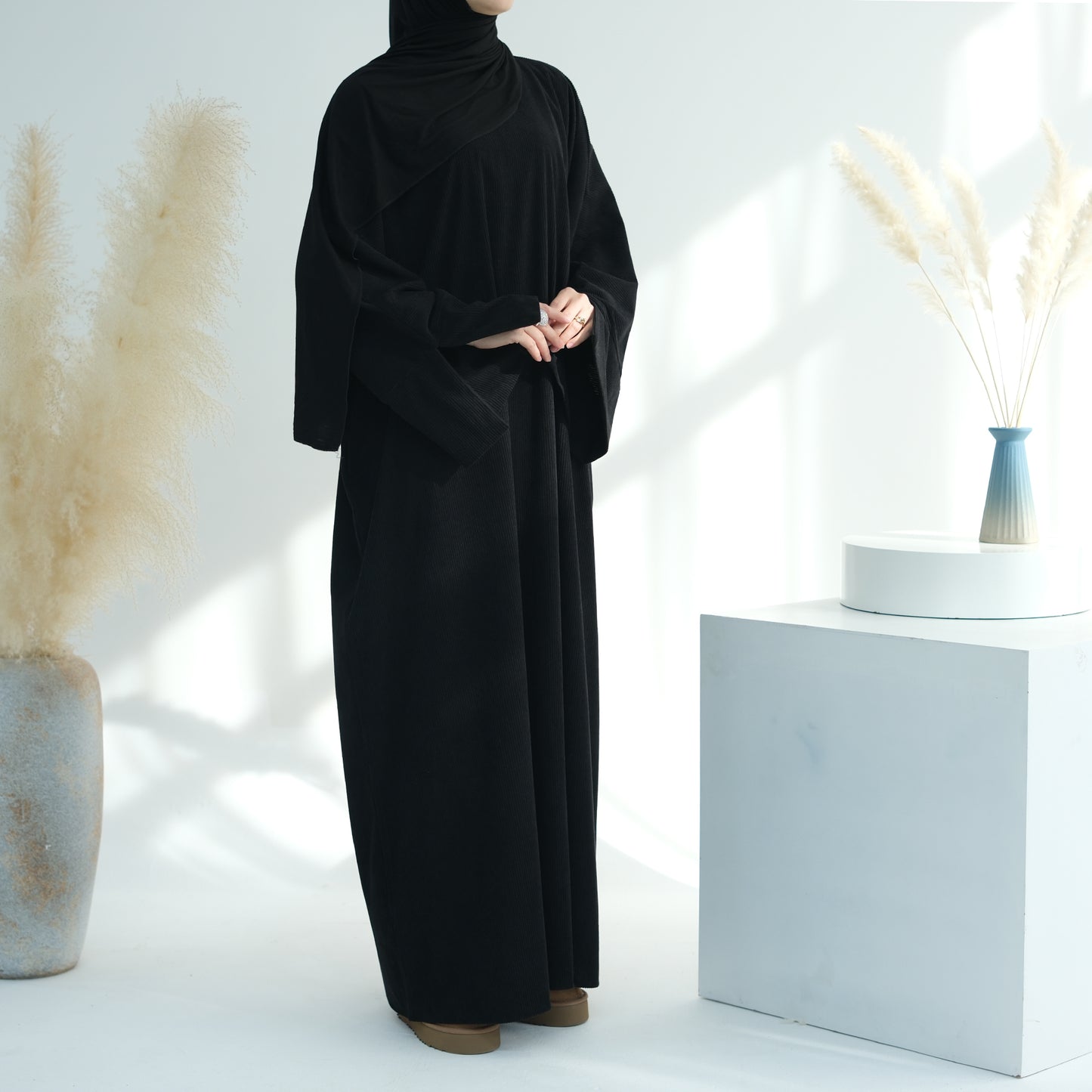 Corduroy Closed Abaya - 4 Colours
