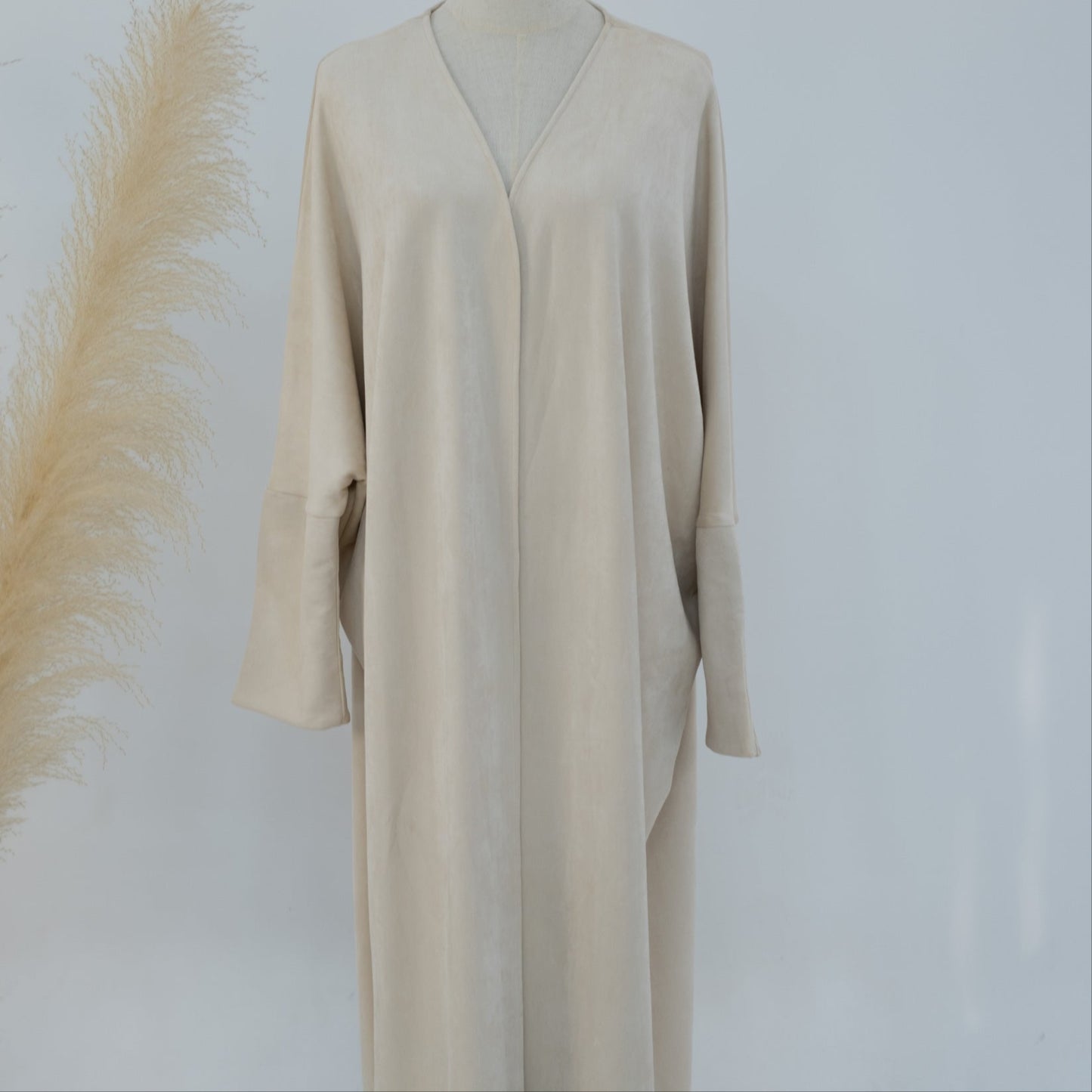 Suede Abaya Coat - 4 Colours