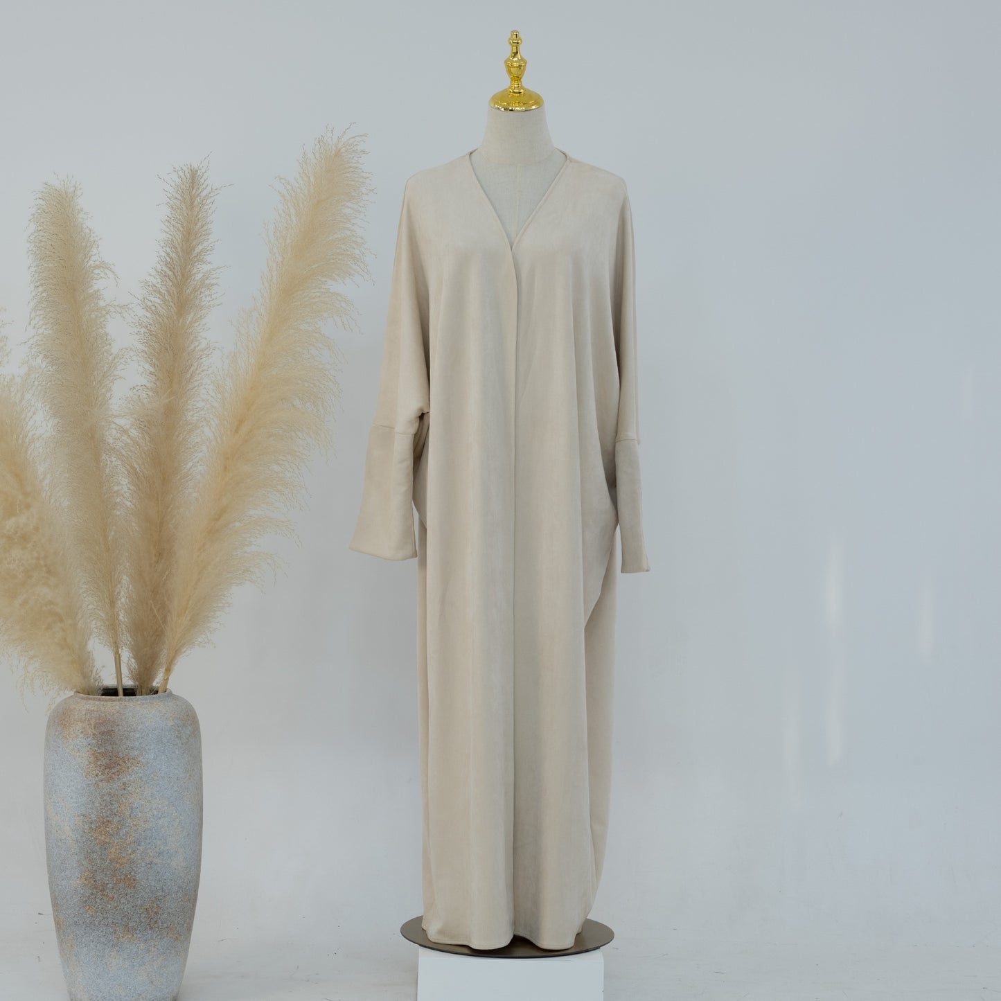 Suede Abaya Coat - 4 Colours