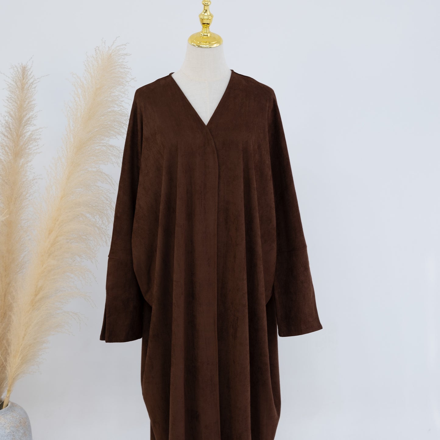 Suede Abaya Coat - 4 Colours