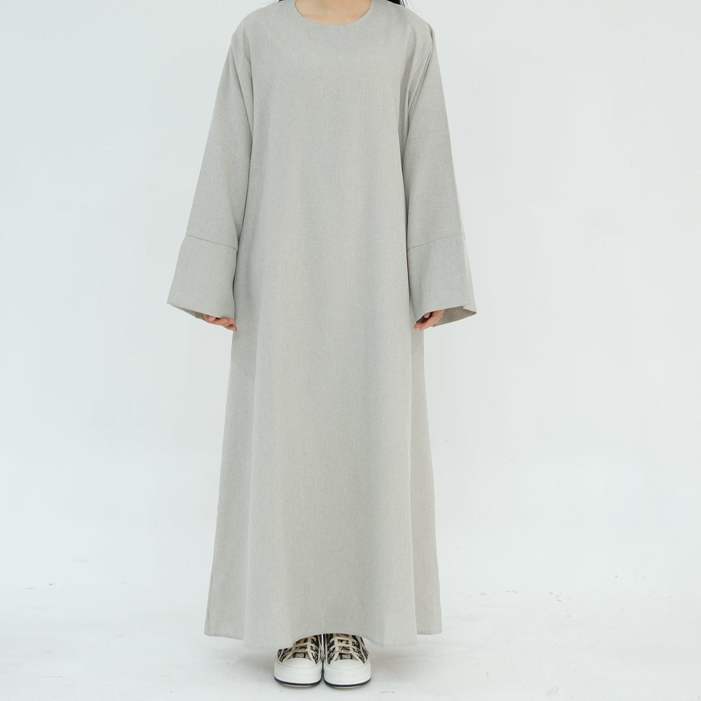 Closed Linen Abaya - 3 Colours