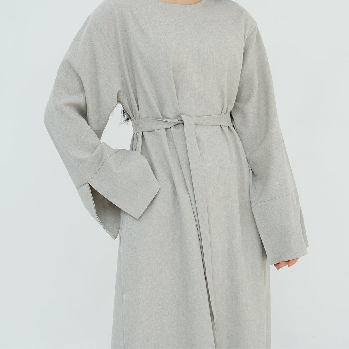 Closed Linen Abaya - 3 Colours
