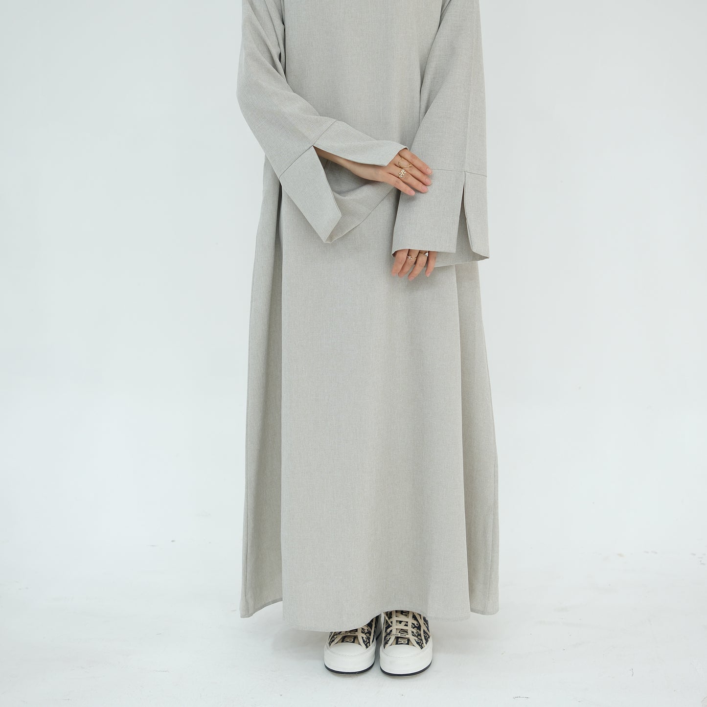 Closed Linen Abaya - 3 Colours