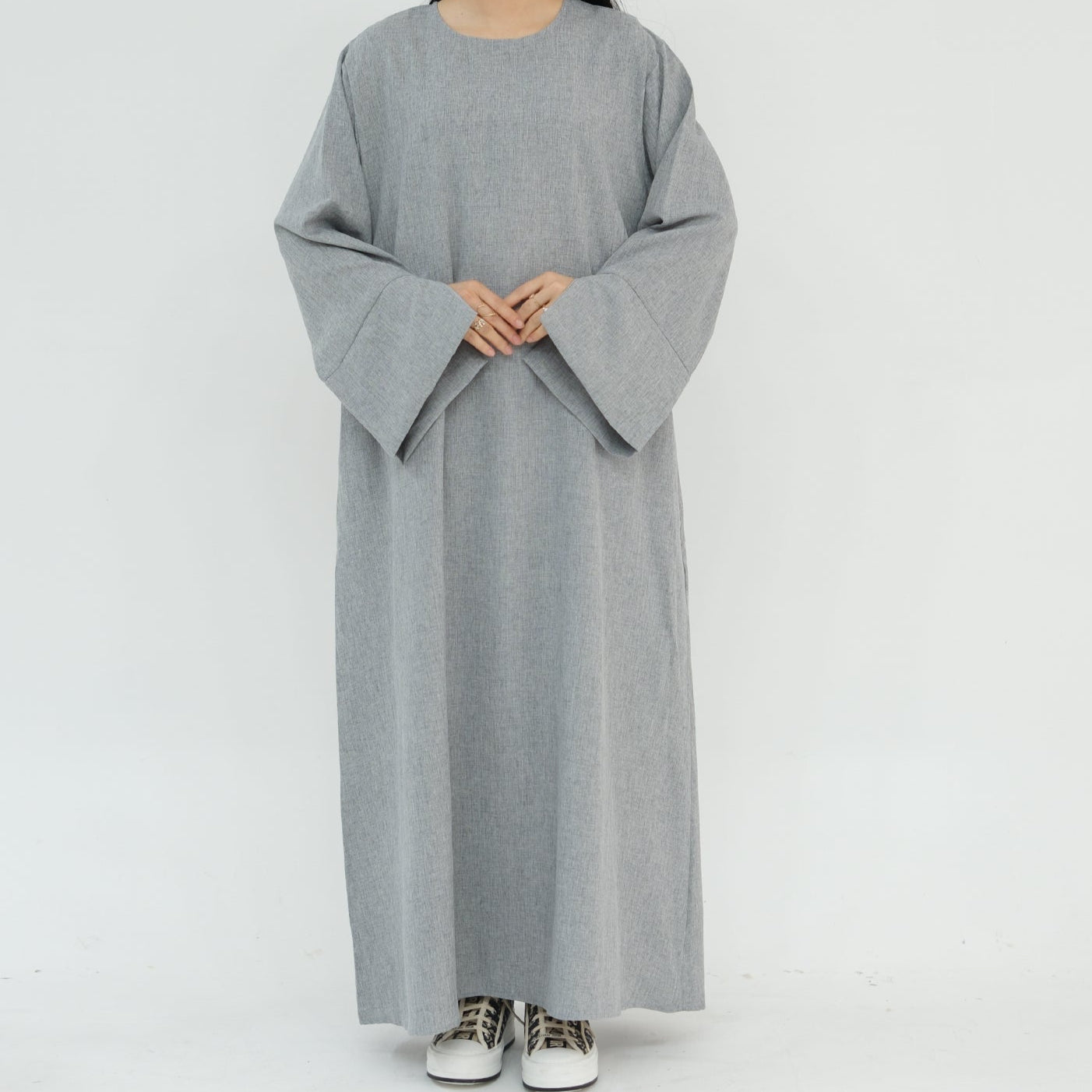 Closed Linen Abaya - 3 Colours