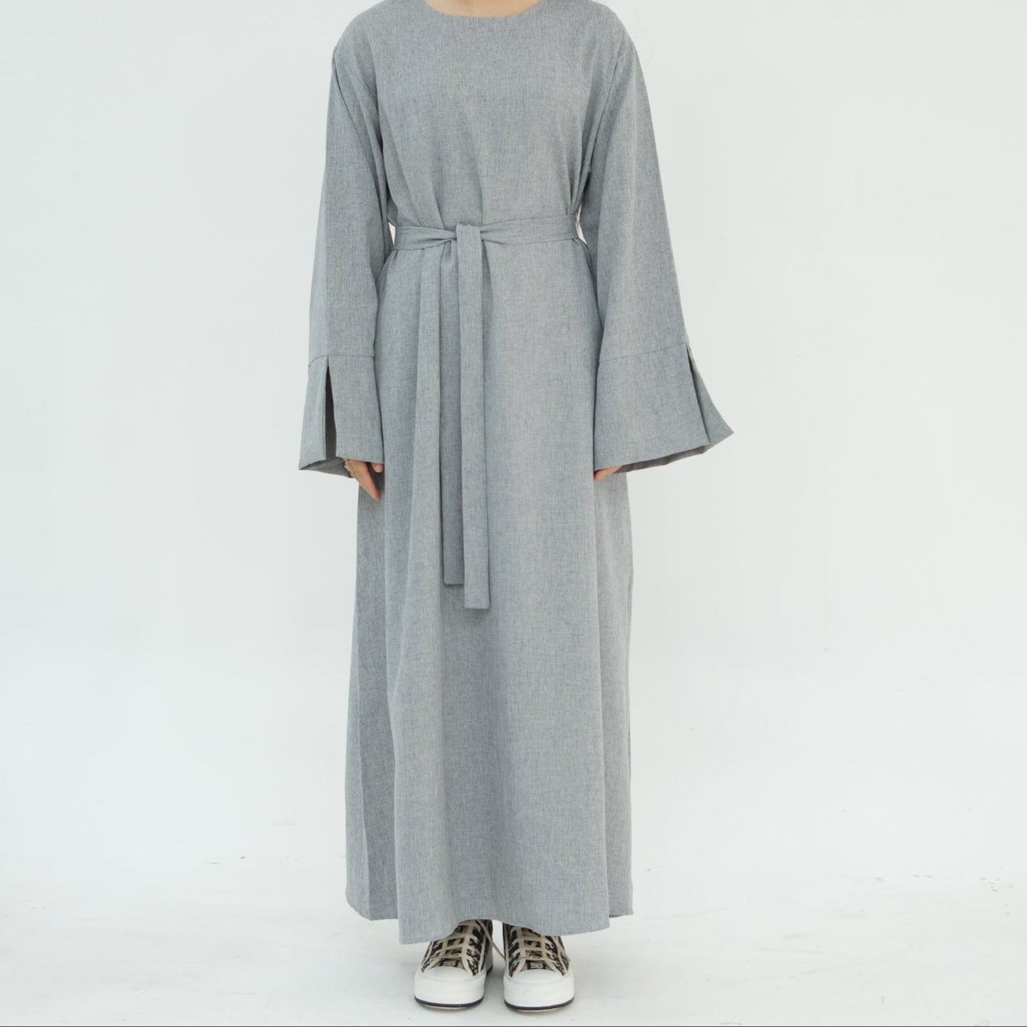 Closed Linen Abaya - 3 Colours