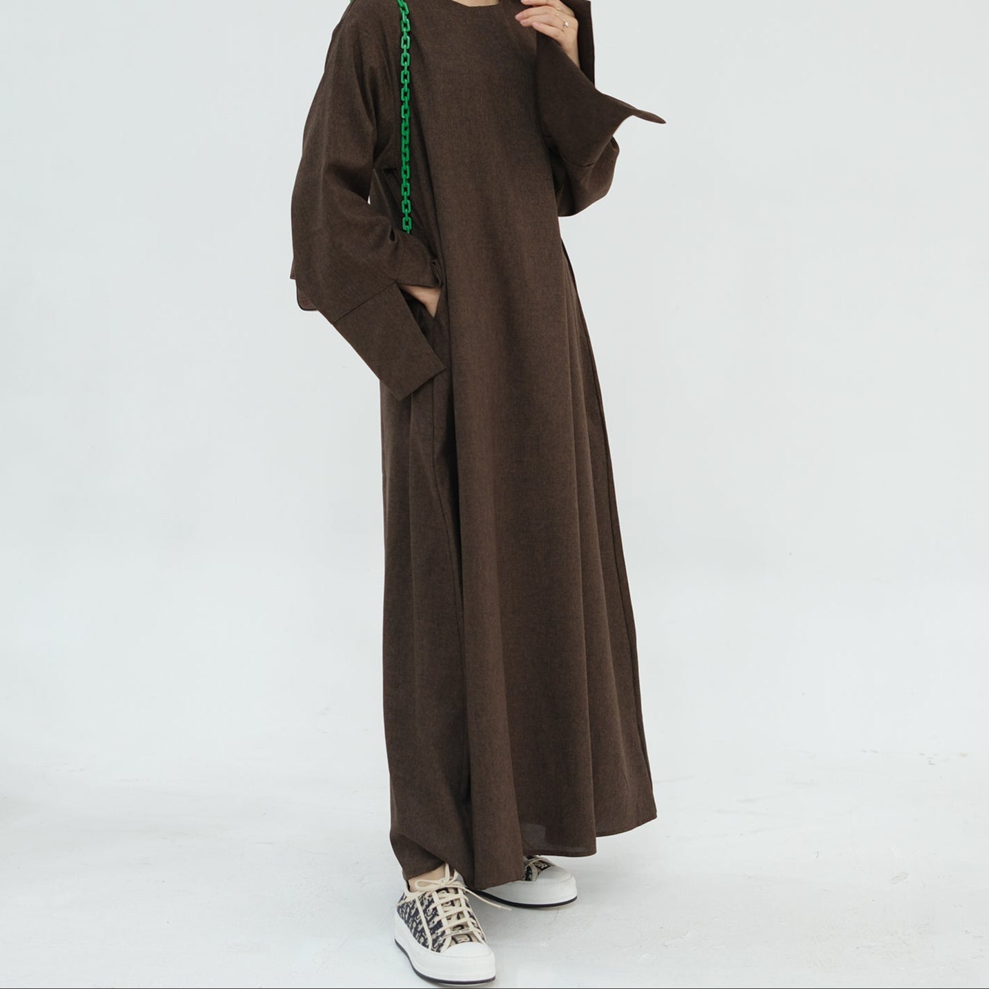 Closed Linen Abaya - 3 Colours
