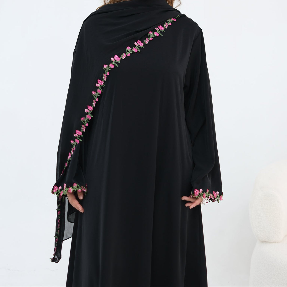 Petal Lace Abaya & Hijab Set