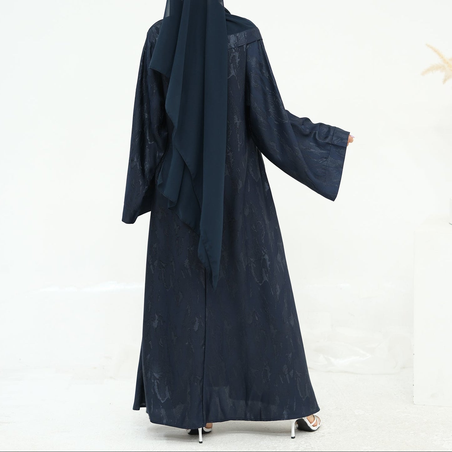 Jacquard Closed Abaya - 5 Colours