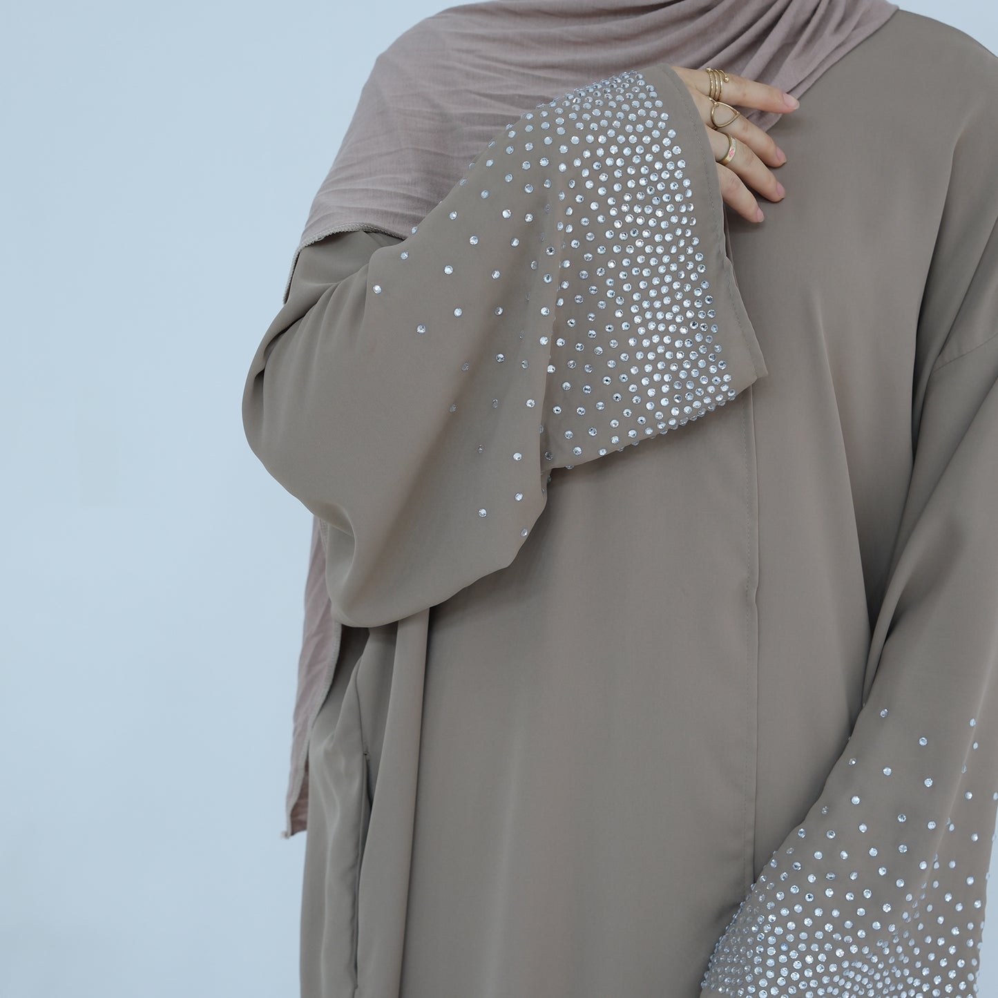 Anisa Embellished Abaya - 2 Colours