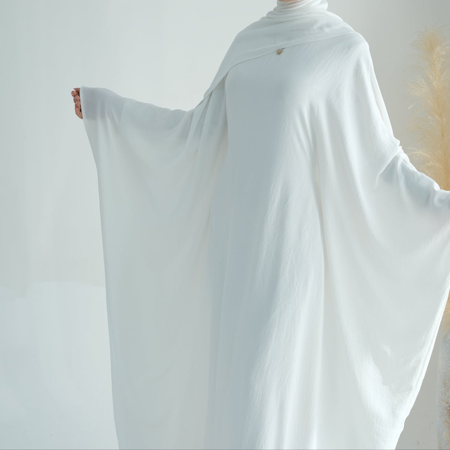 Crepe Butterfly Abaya - 7 Colours