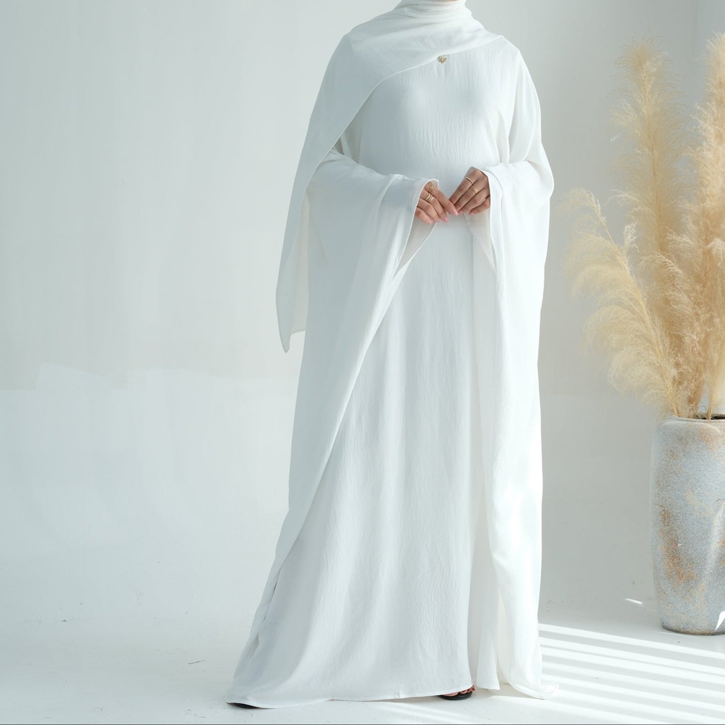 Crepe Butterfly Abaya - 7 Colours