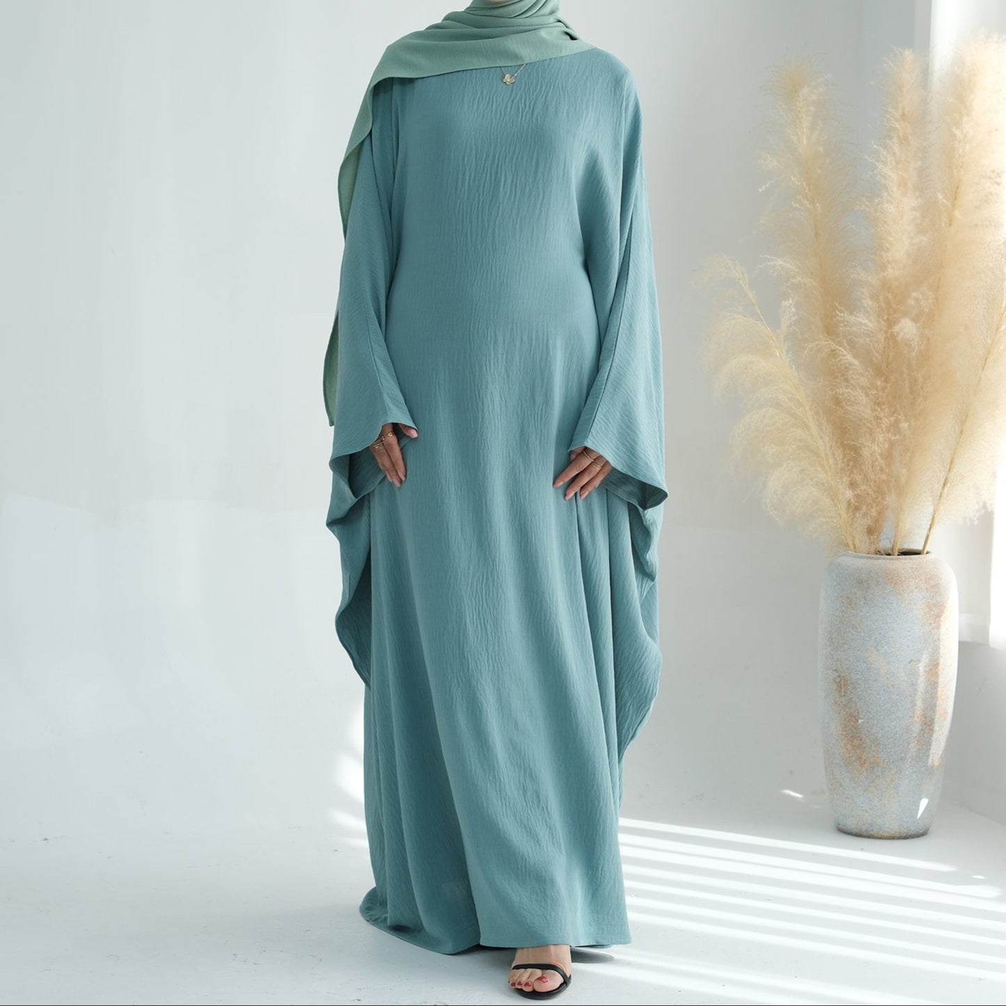 Crepe Butterfly Abaya - 3 Colours