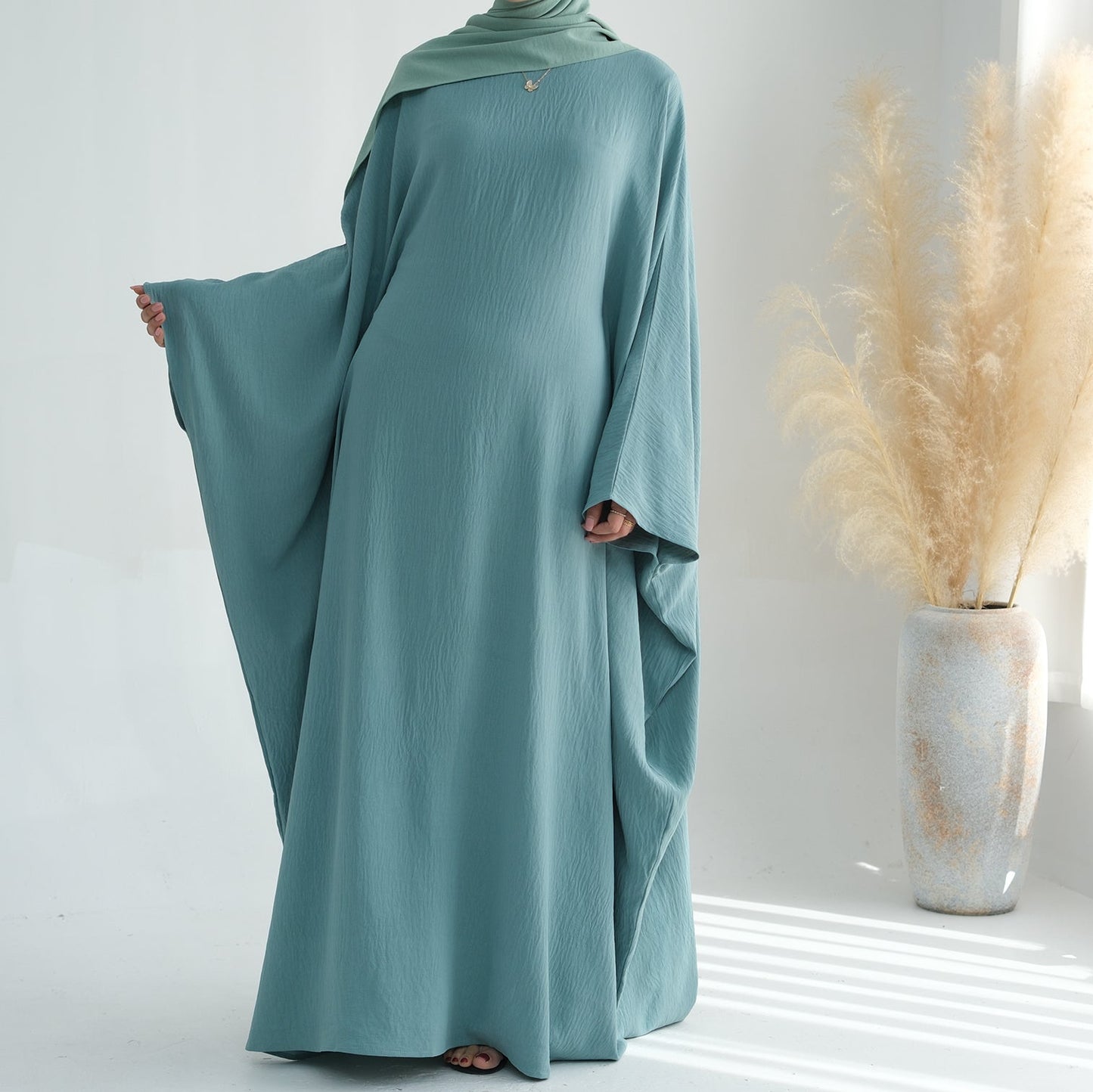 Crepe Butterfly Abaya - 7 Colours