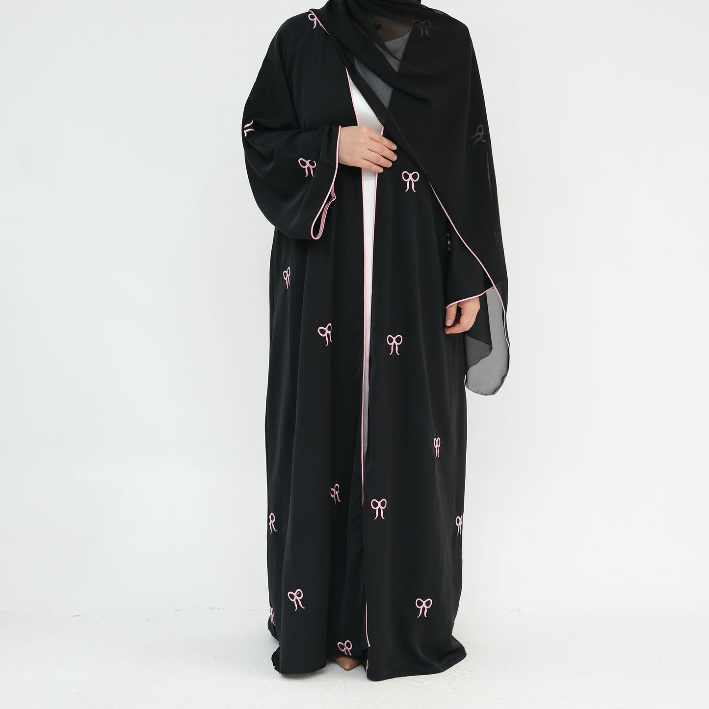 Bow Abaya & Hijab Set