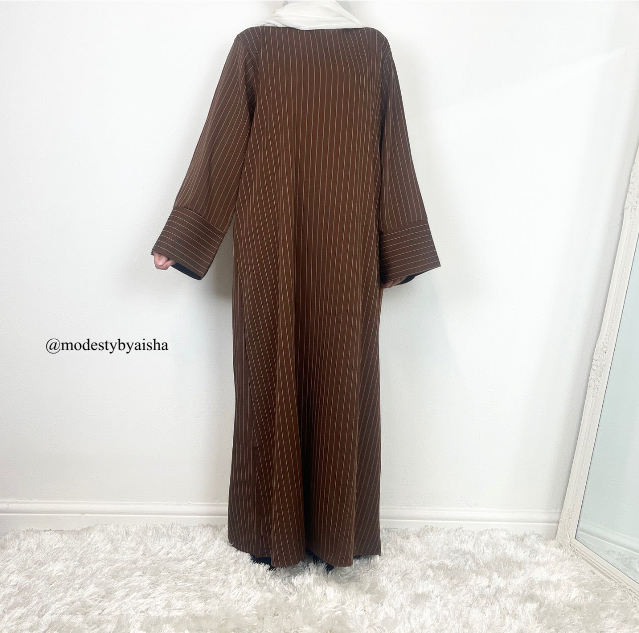 Tamra Pinstripe Abaya - 3 Colours