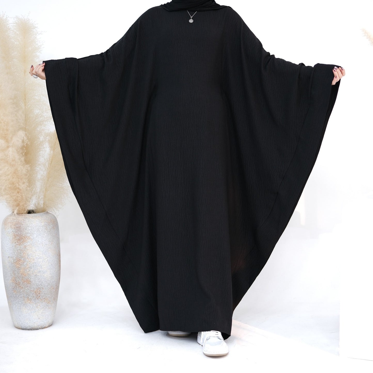 Linen Batwing Abaya - 3 Colours