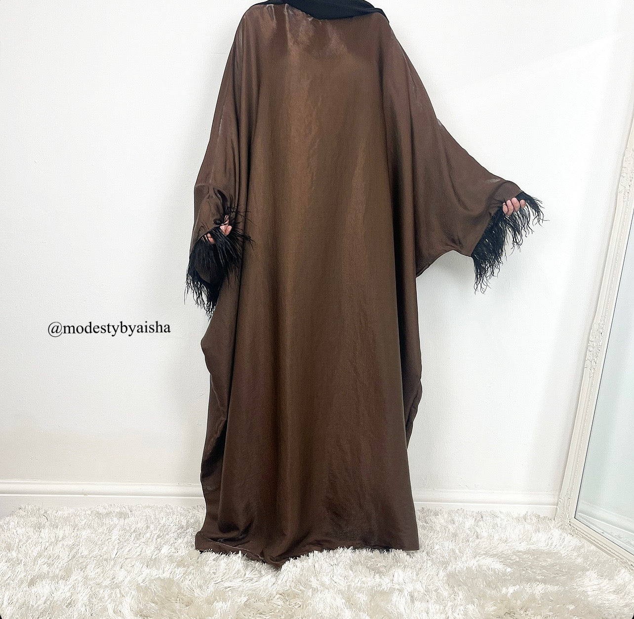 Shimmer Feather Butterfly Abaya - 4 Colours