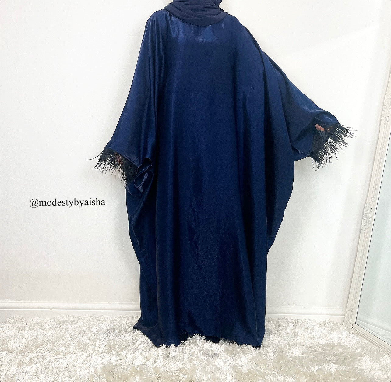 Shimmer Feather Butterfly Abaya - 4 Colours