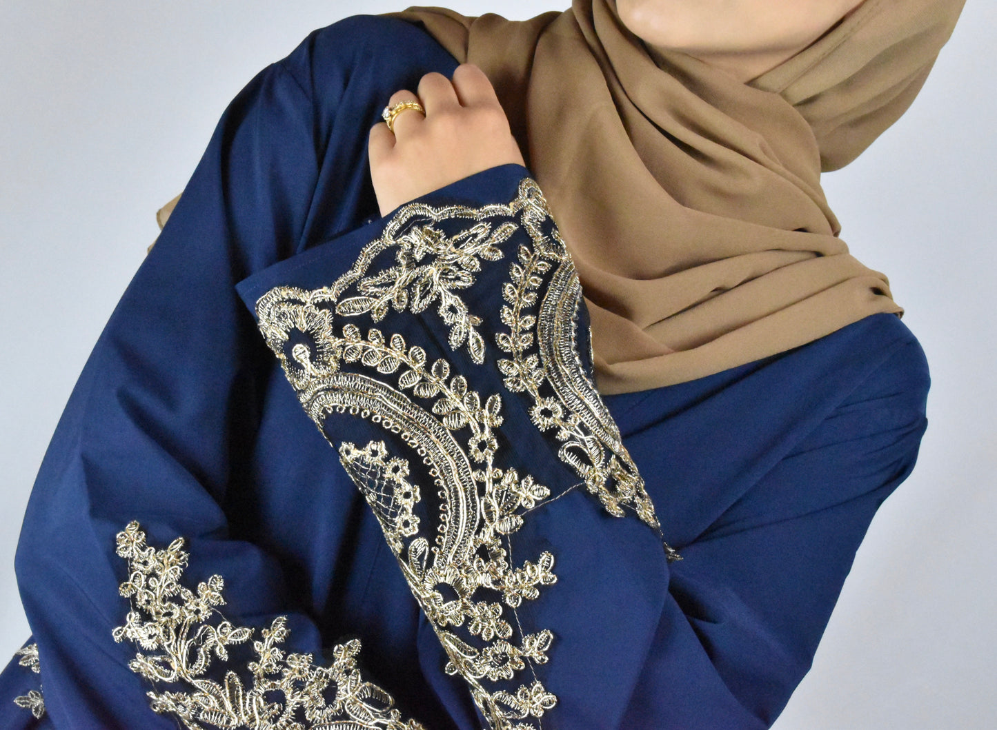 Sanam Navy - Open Abaya