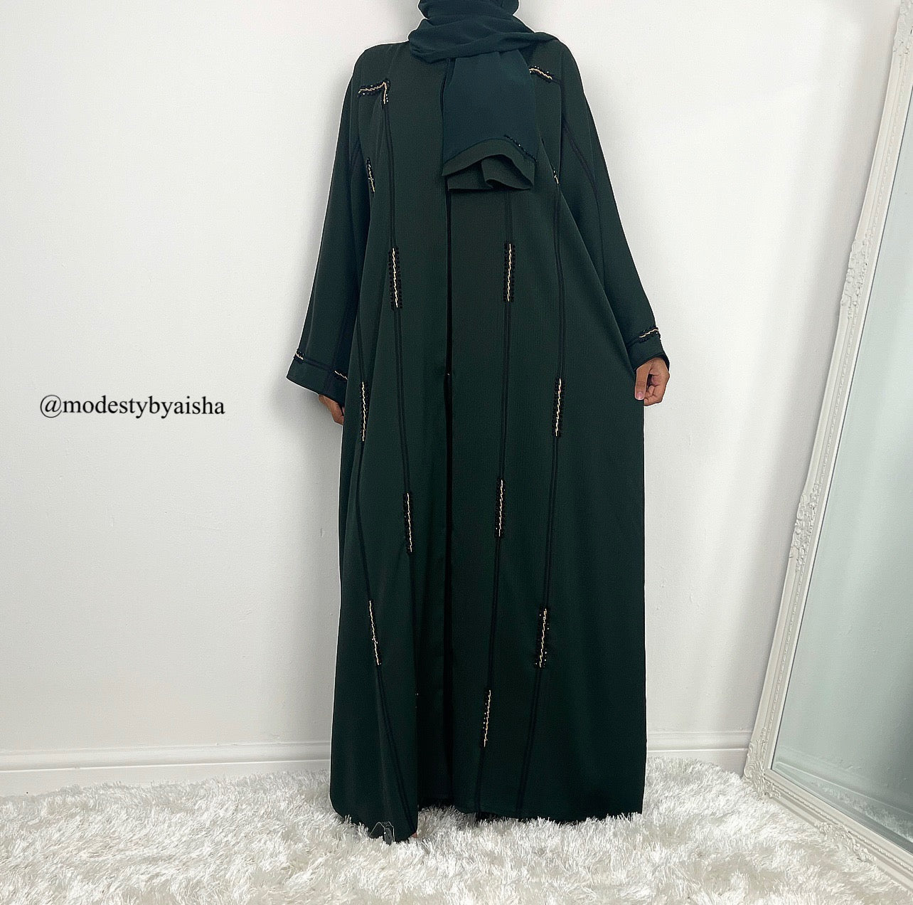 Amani Emerald - Embellished Abaya