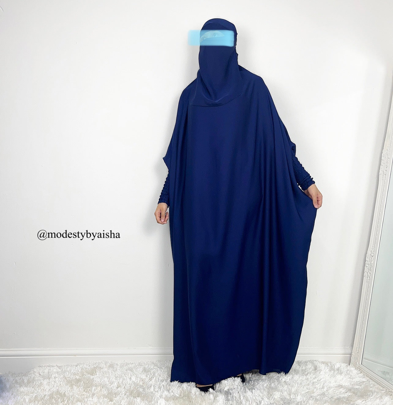 One Piece Jilbab - Blue